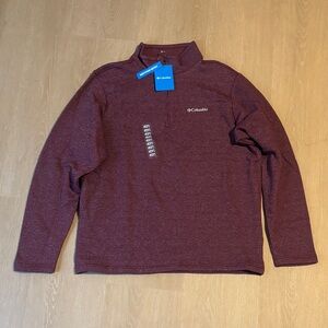 NWT Columbia Men's Great Hart Mountain III Half Zip Sweater size Large